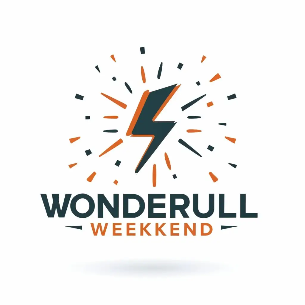 LOGO-Design-For-Wonderfull-Weekend-Dynamic-Text-with-Elemental-Symbol-for-Entertainment-Industry