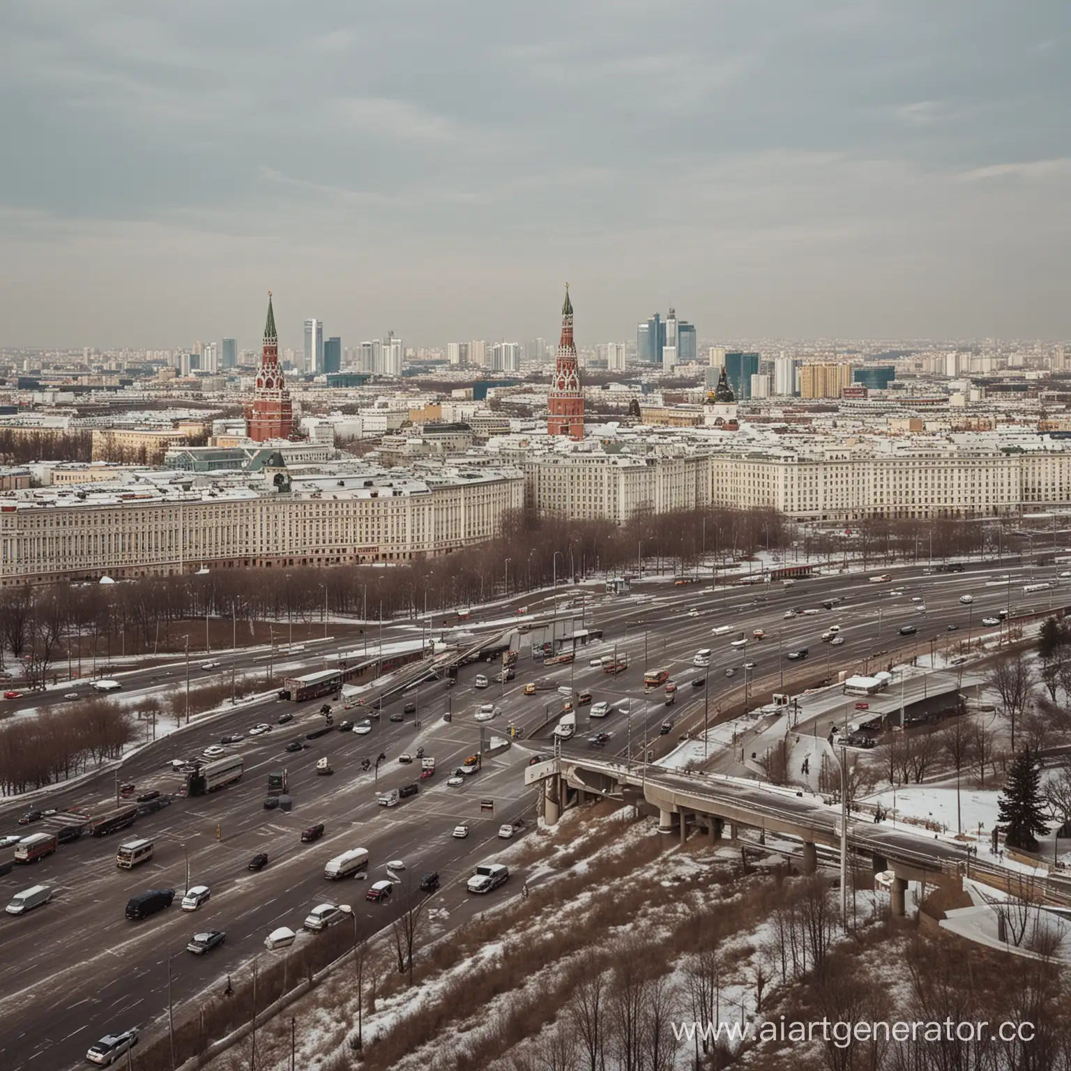 Город Москва в виде человека