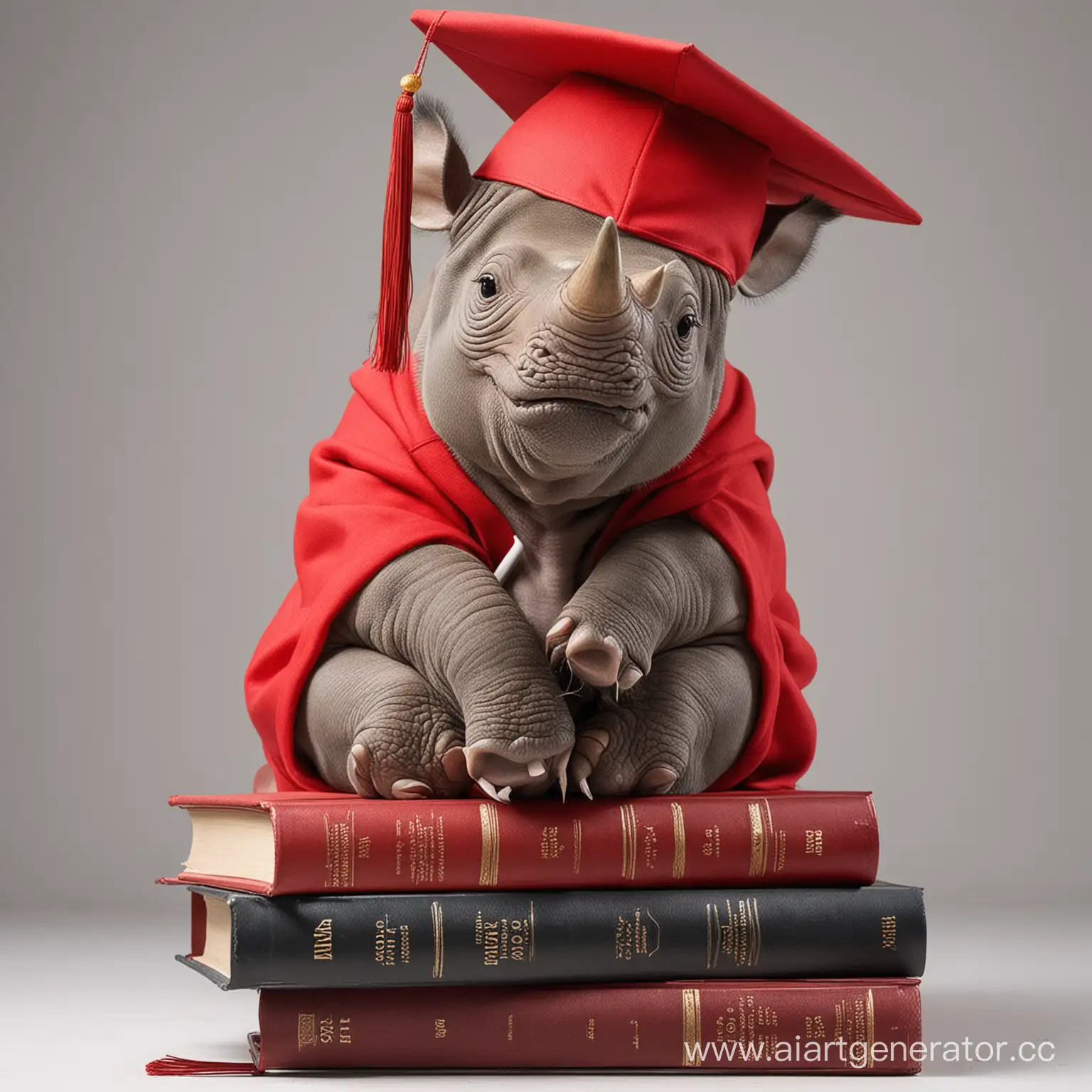 Academic-Rhino-Graduate-in-Red-Sweatshirt-with-Diploma