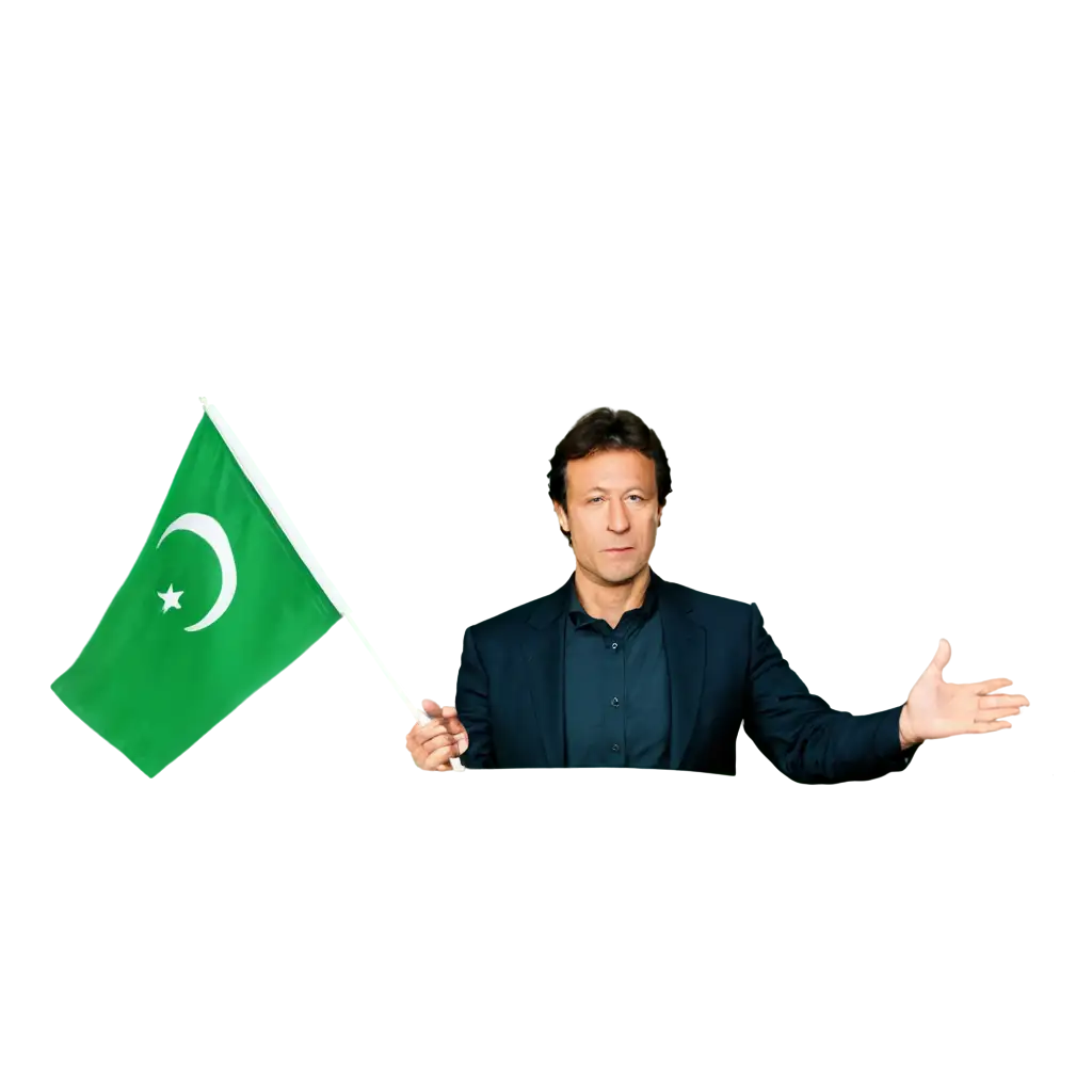 imran khan pti with pakistan flag