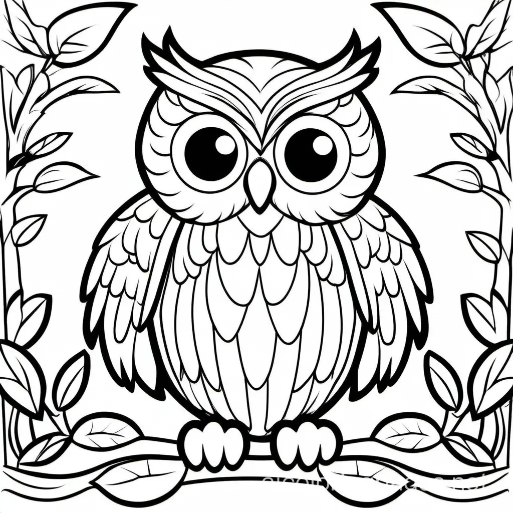 Simple-Black-and-White-Owl-Coloring-Page-for-Kids
