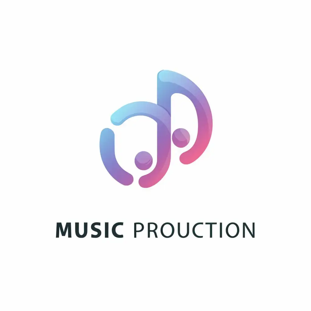 a logo design,with the text "music production", main symbol:music,Minimalistic,be used in Medical Dental industry,clear background