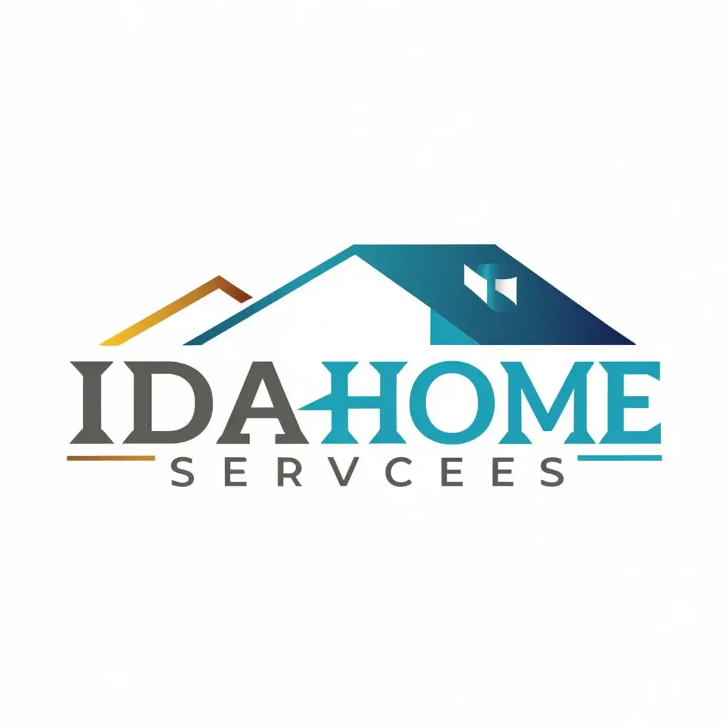 logo, Idaho, with the text "Idahome Services", typography