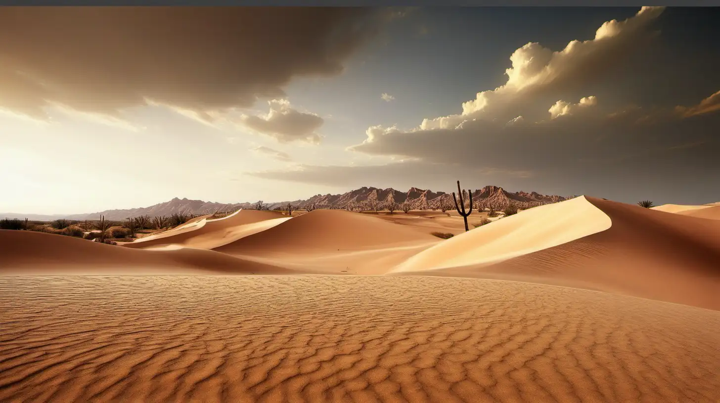 Vast Desert Landscapes Majestic Dunes and Endless Horizons