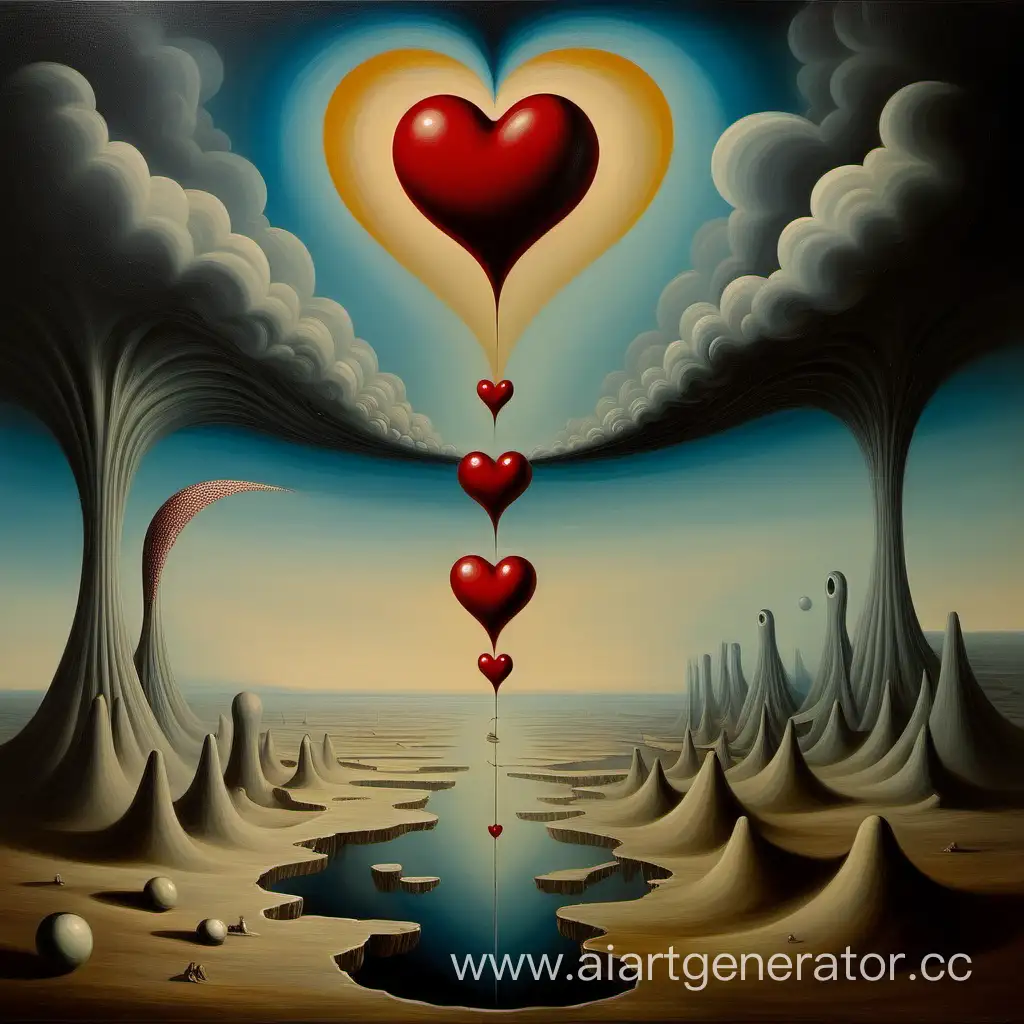 Surrealist-Painting-of-Ethereal-Love-in-Dreamlike-Atmosphere