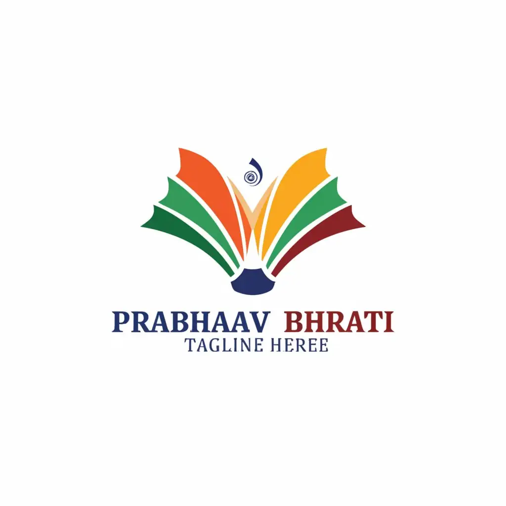 a logo design,with the text "Prabhaav Bharati", main symbol:India, education,Moderate,be used in Nonprofit industry,clear background