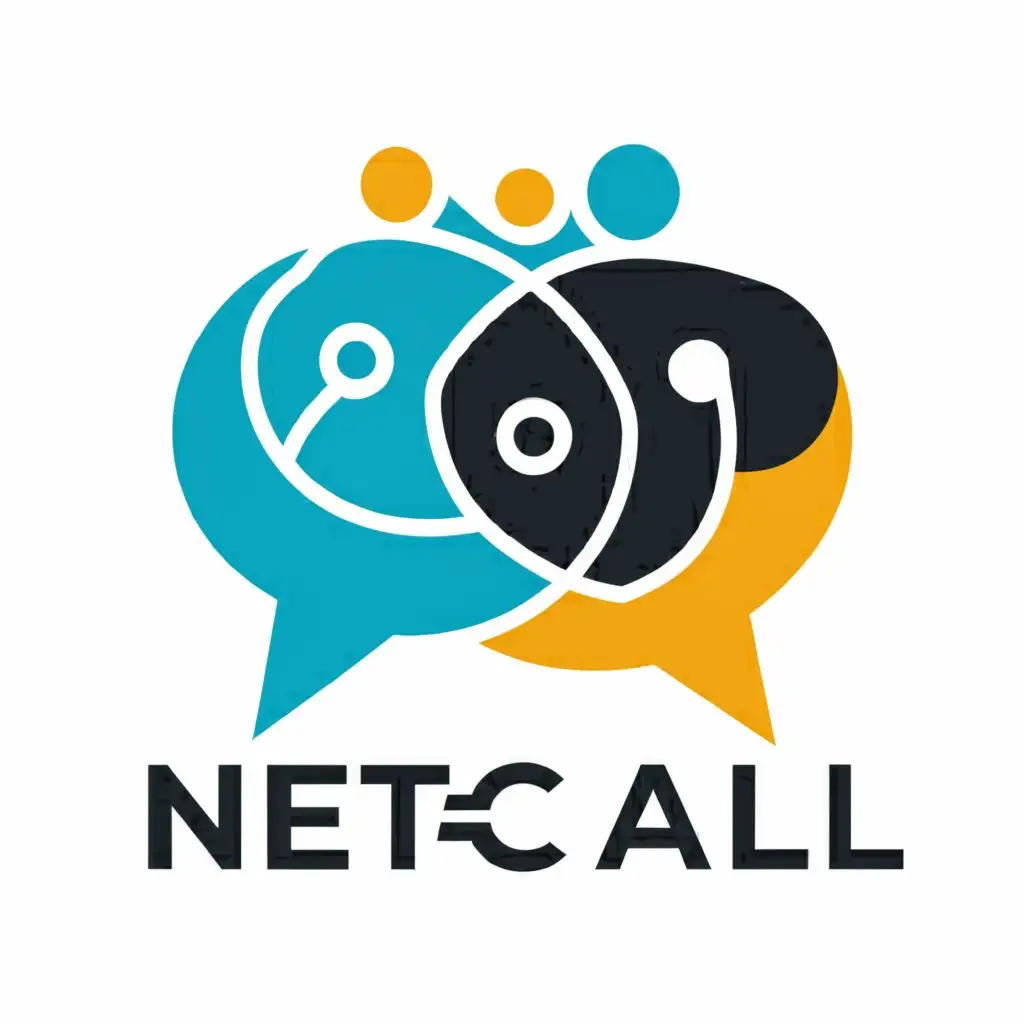 logo, communication, with the text "Net2Call", typography, be used in Technology industry
