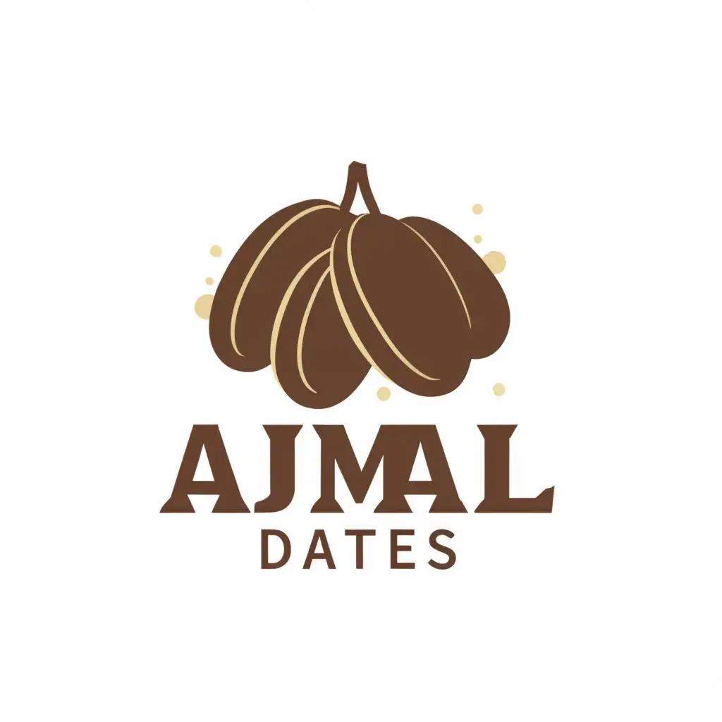 logo, Dates, with the text "Ajmal Dates ", typography