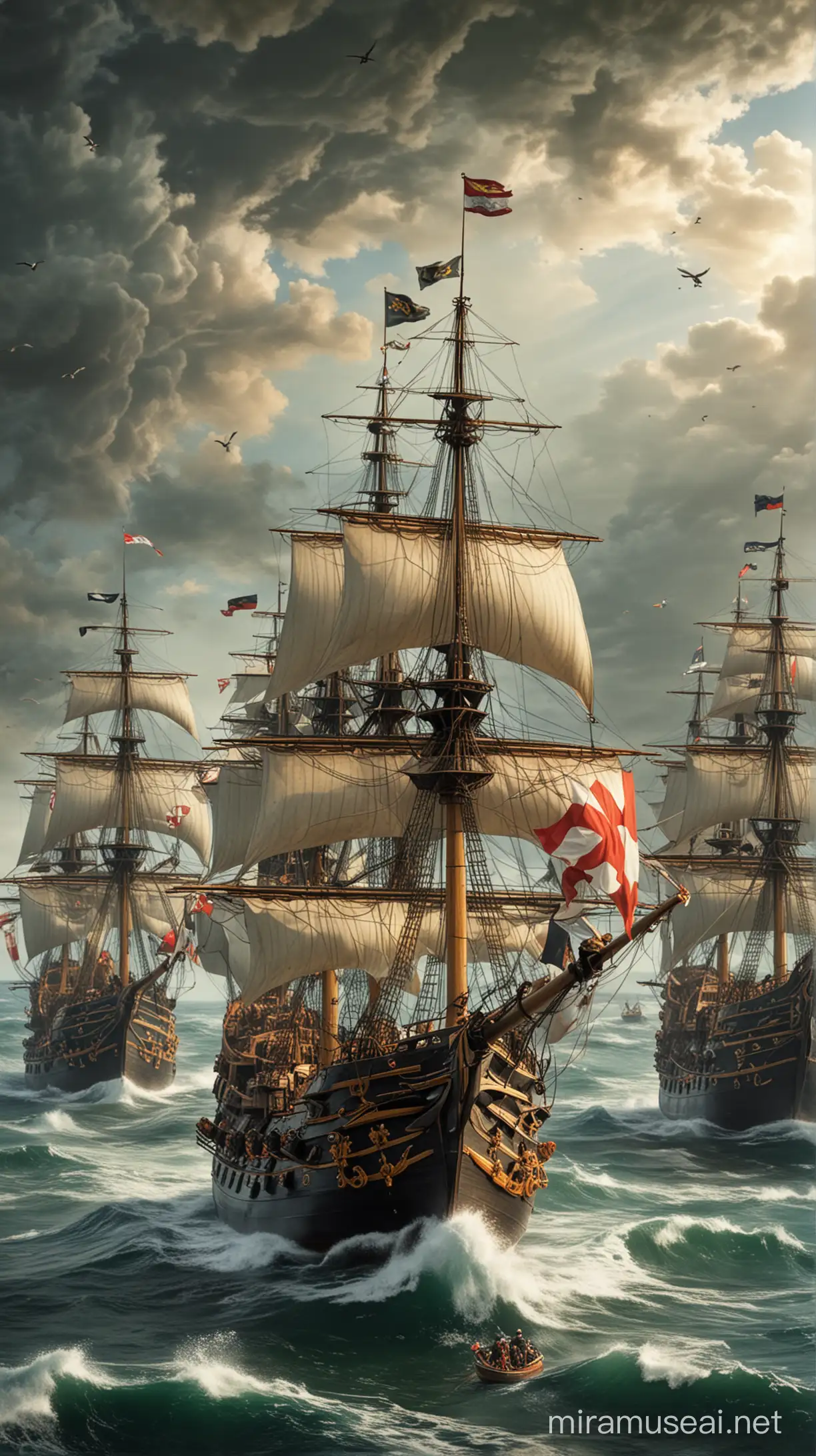 Historic Naval Battle of the Spanish Armada MUSE AI