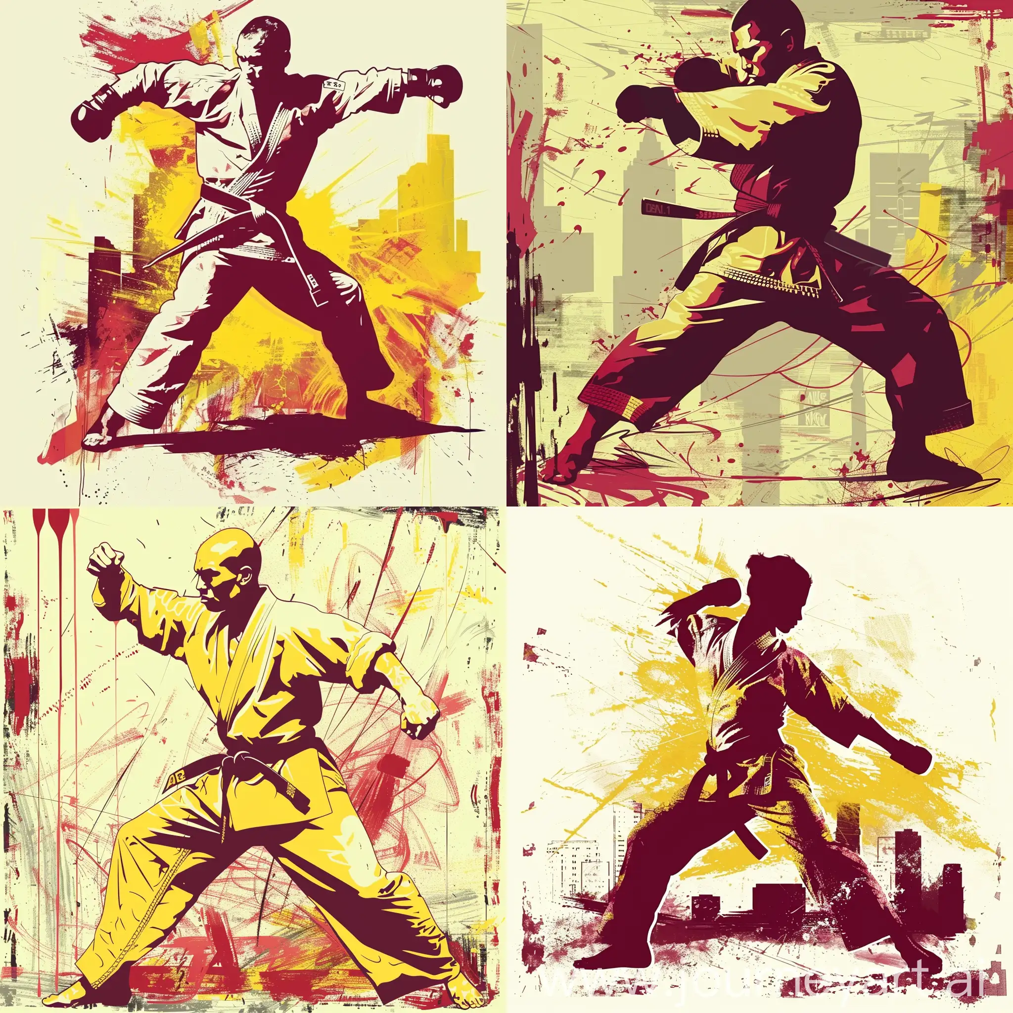 Dynamic-Karate-Fighter-in-Bold-Graffiti-Style-Portrait