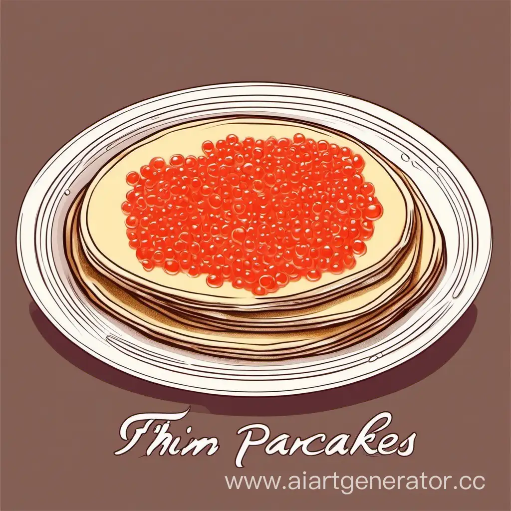 Delicate-Pancakes-with-Red-Caviar-Exquisite-Breakfast-Delight