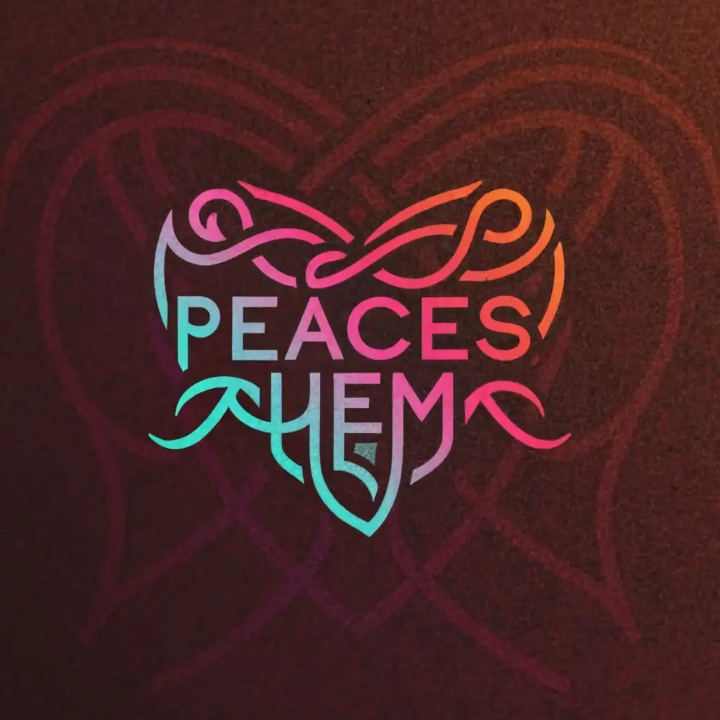 a logo design,with the text "peaceshem", main symbol:joyful love,complex,be used in Travel industry,clear background