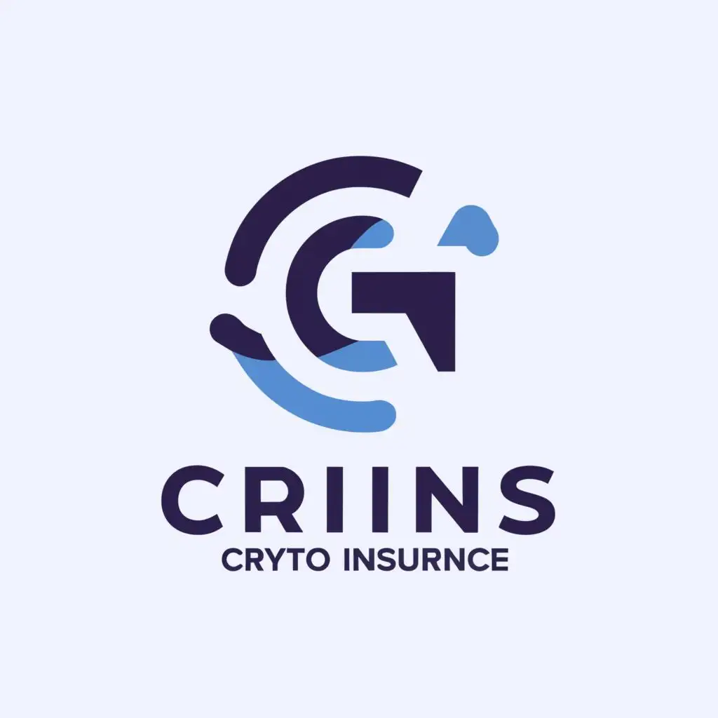 a logo design,with the text "CRINS", main symbol:Crypto insurance, be used in Home Family industry