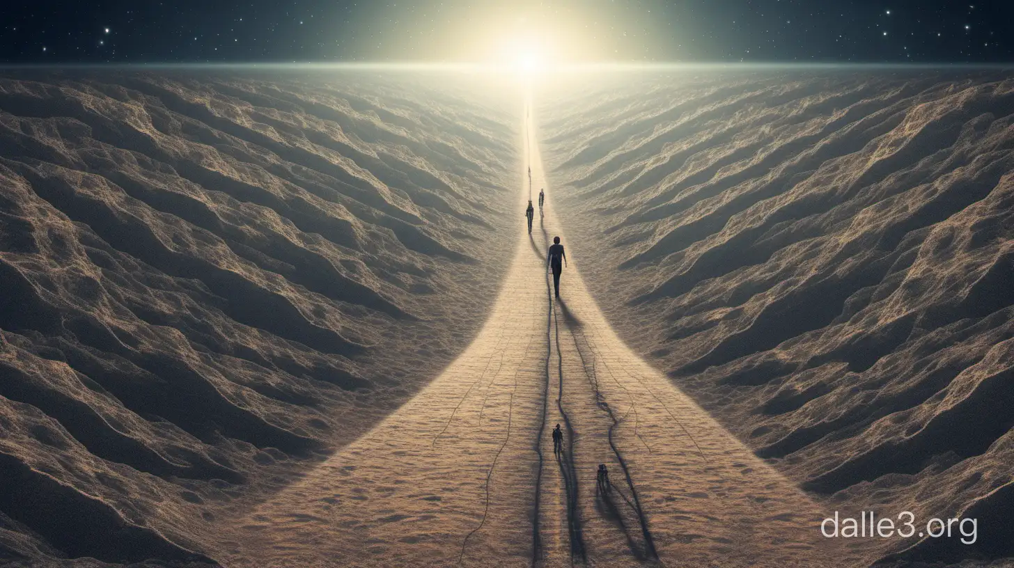 path to infinity with humans