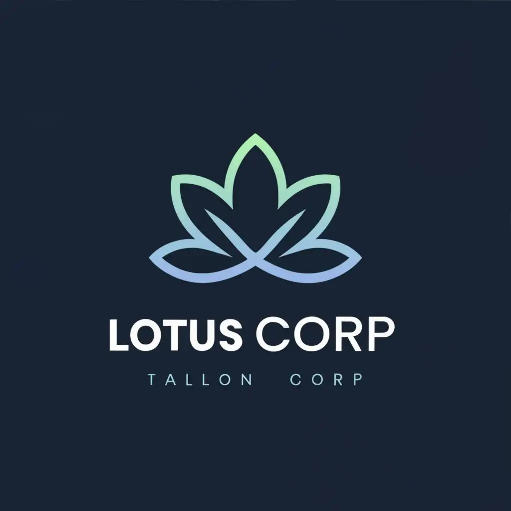 logo, Lotus flower, with the text "LOTUS Corp", typography, be used in Technology industry