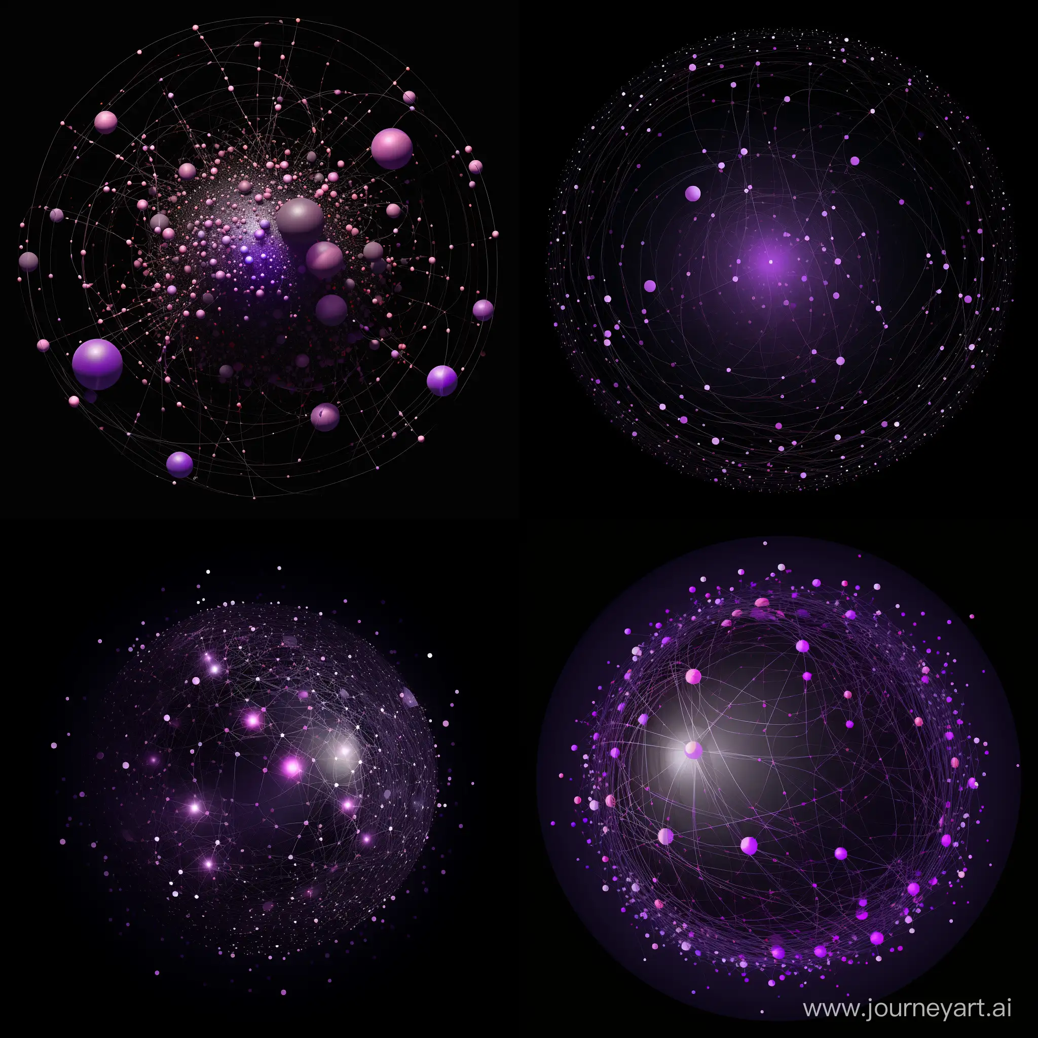 Vibrant-Cosmic-Burst-Intricate-Network-of-Purple-Connections