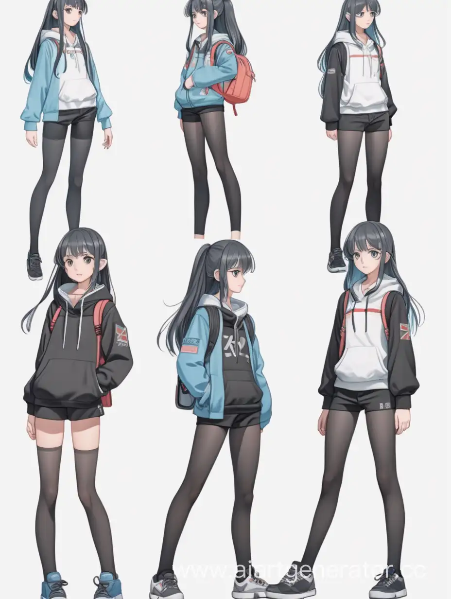 Art Reference anime character in full-length girl