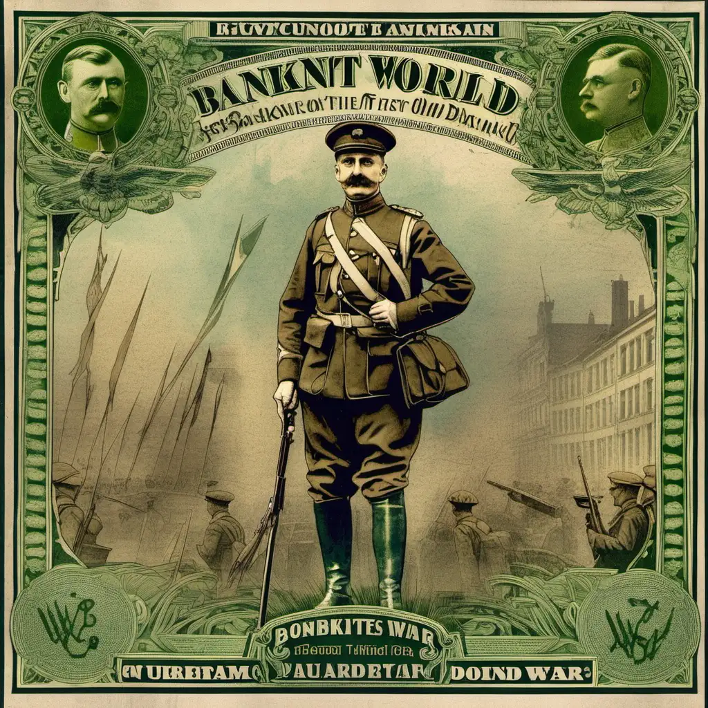 First World War Banknote Replica Art Historical Currency Illustration