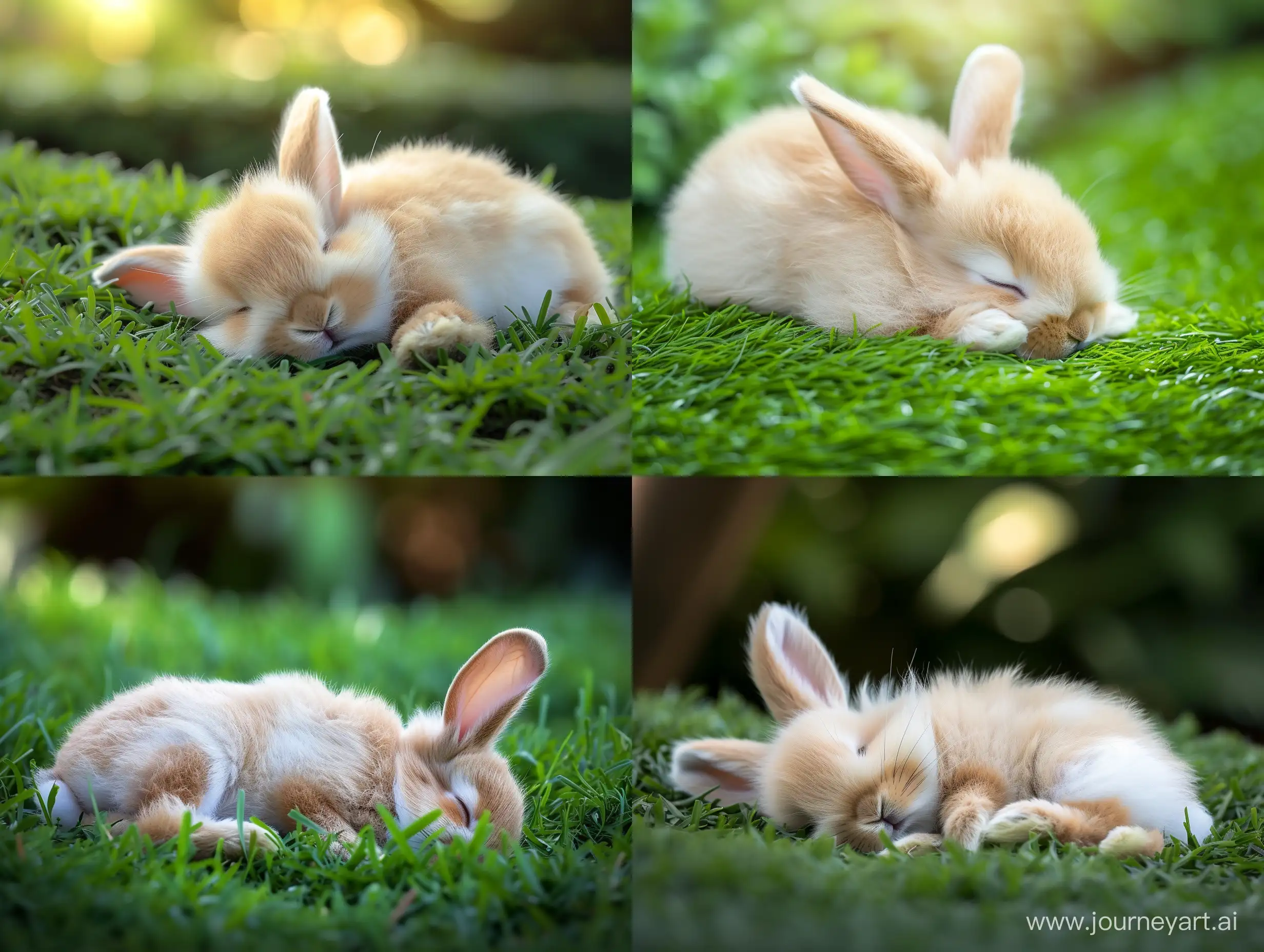 Adorable-Hyperrealistic-Sleeping-Rabbit-in-Ivan-Shishkin-Style
