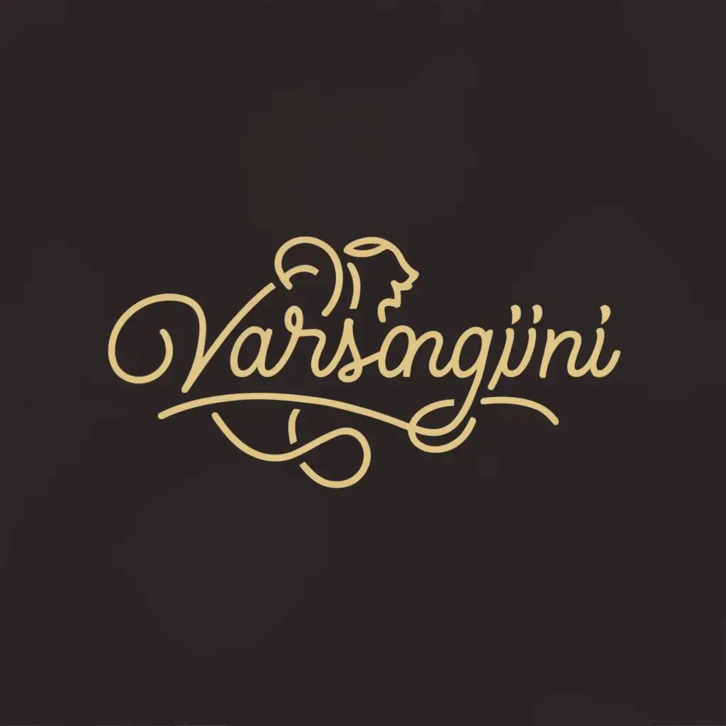 a logo design,with the text "Varsangini", main symbol:Saree, Women,complex,be used in Retail industry,clear background