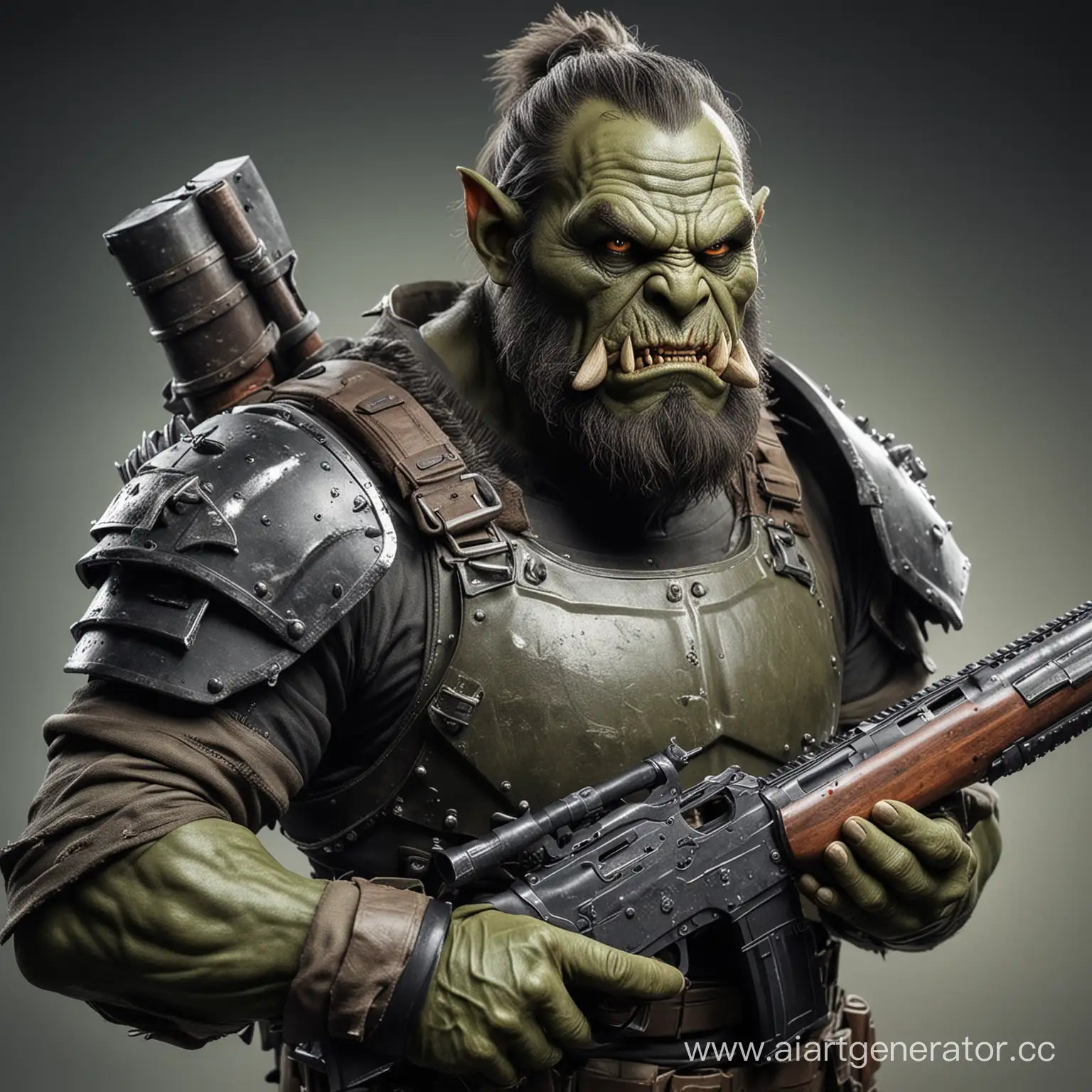 Bearded-Orc-Special-Forces-with-Shotgun-and-Axe-in-Body-Armor
