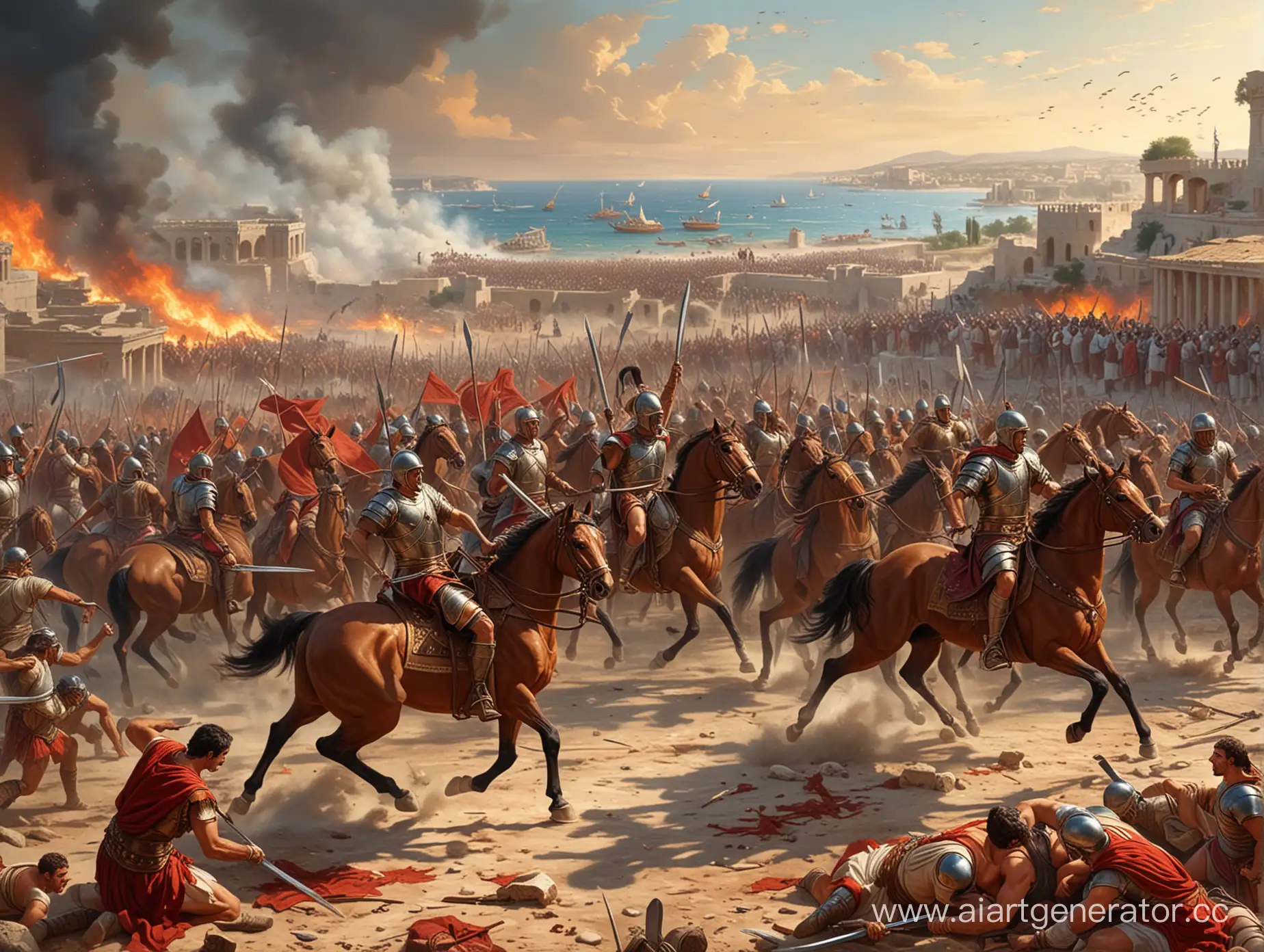Ancient-Battle-of-Carthage-vs-Romans-Swords-Horses-and-Slaughter