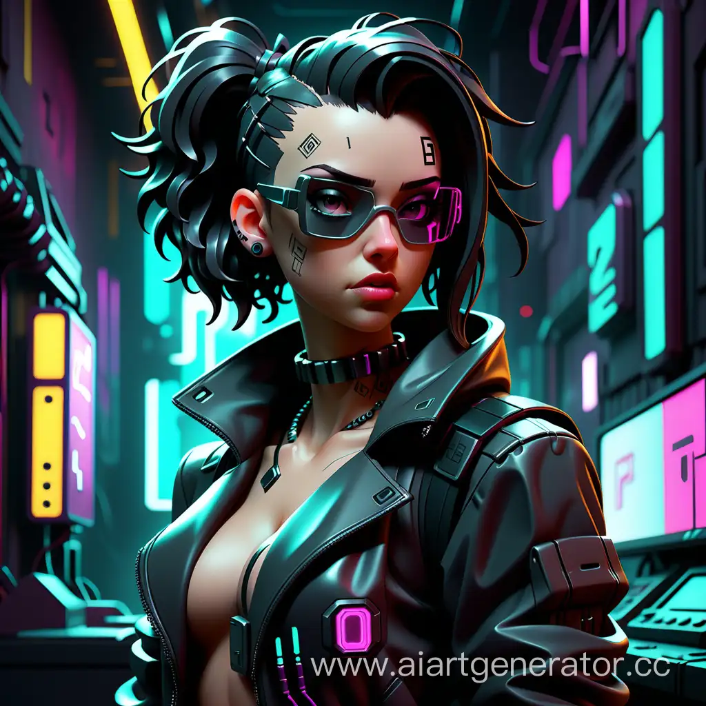 Noir-Cyberpunk-NFT-Art-Featuring-a-Mysterious-Girl