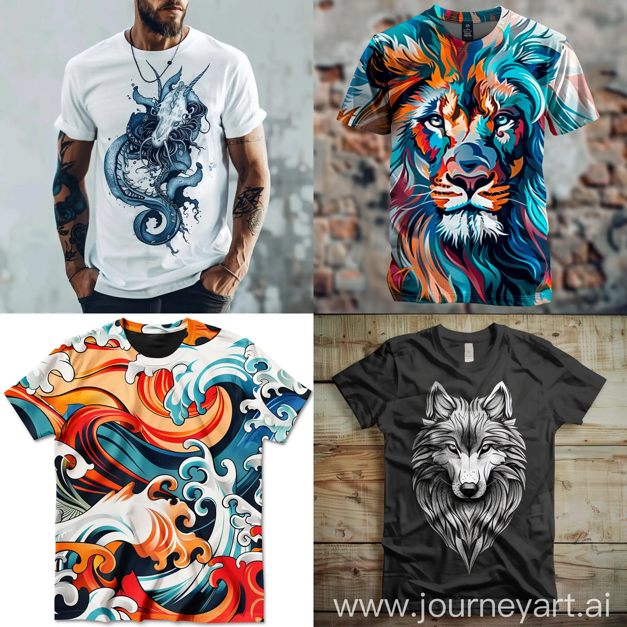 Vibrant-TShirt-Design-Featuring-Geometric-Patterns