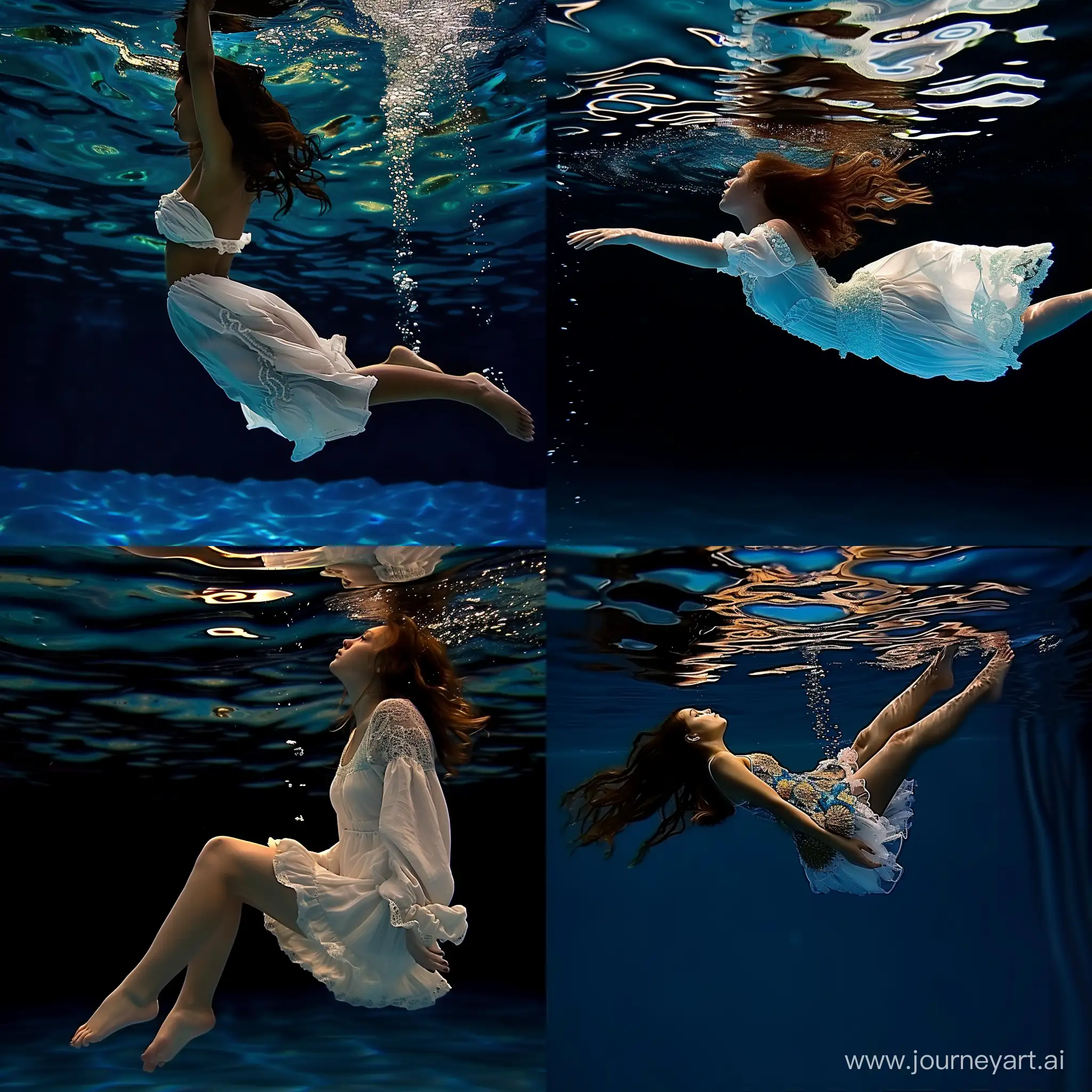 Woman-Swimming-in-Serene-Underwater-Oasis