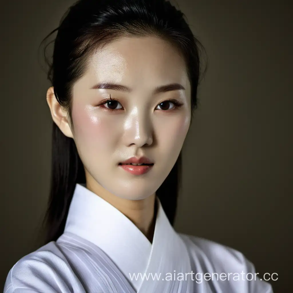 Elegant-Korean-Woman-in-Traditional-Hanbok-Fashion