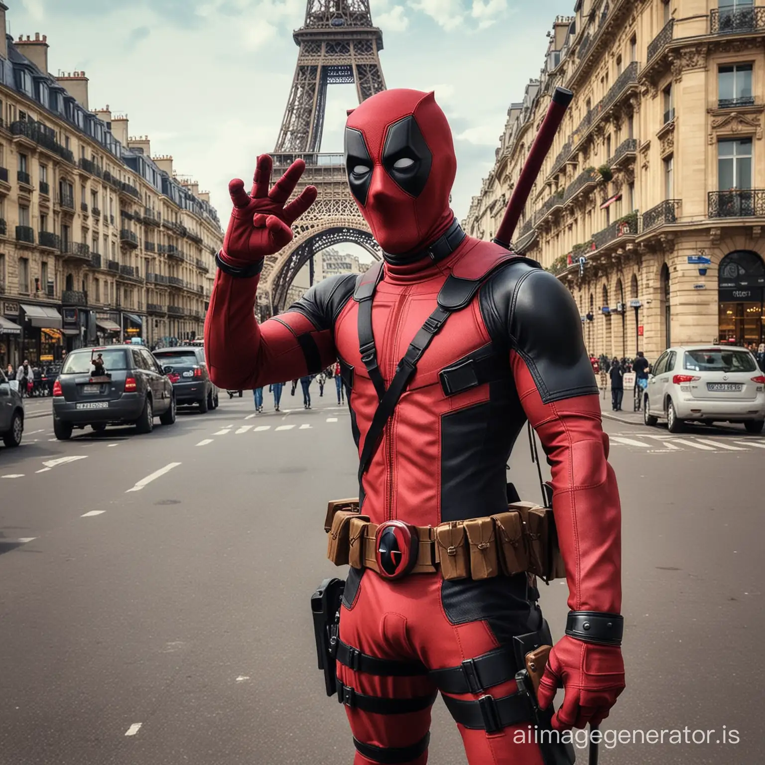 Deadpools-Parisian-Adventure-Quirky-Selfie-with-Iconic-Landmarks