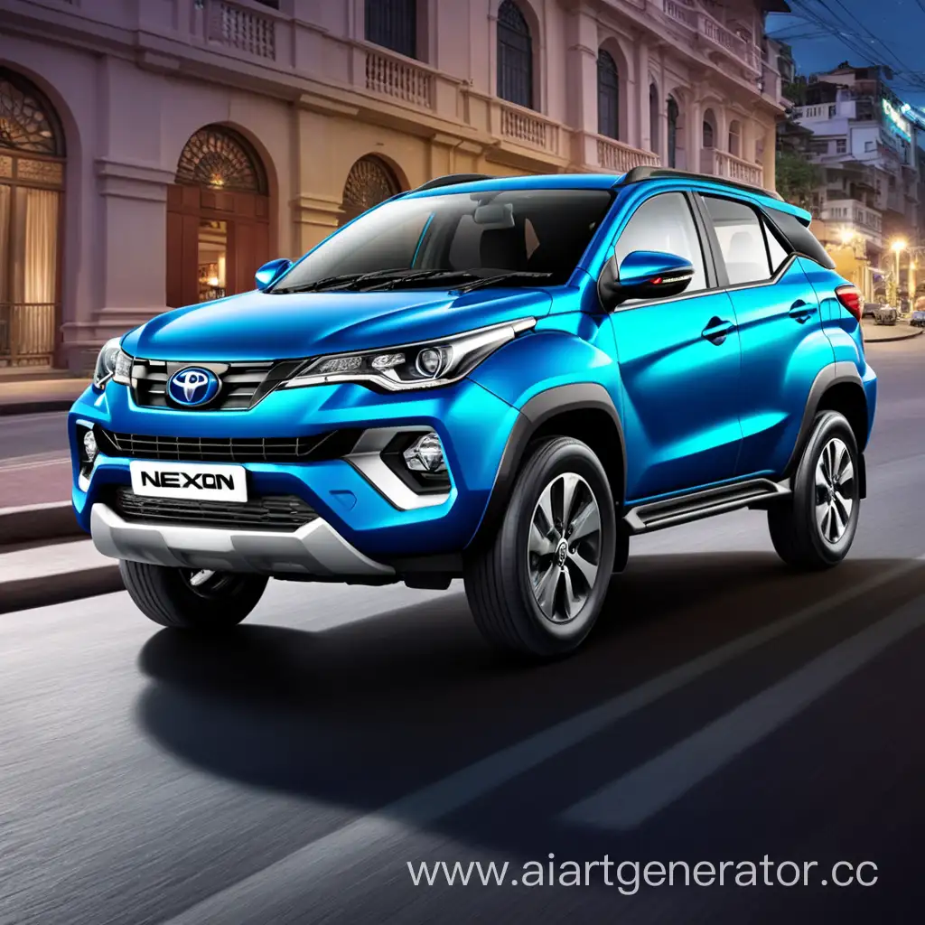 Tata Nexon and toyato fortuner combined as one car  