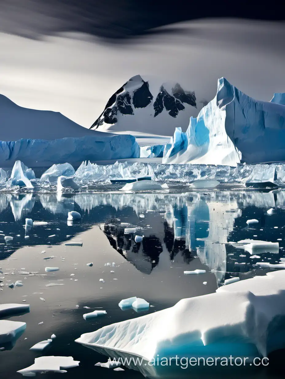 Начните с красивых пейзажей Антарктики: ледяные горы, сияющие льды и бескрайние полярные просторы.