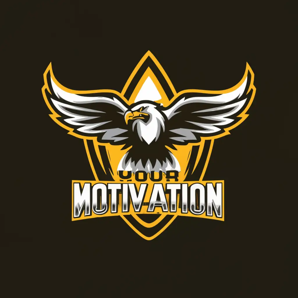 LOGO-Design-For-Your-Motivation-Powerful-Eagle-Symbol-for-Sports-Fitness-Industry