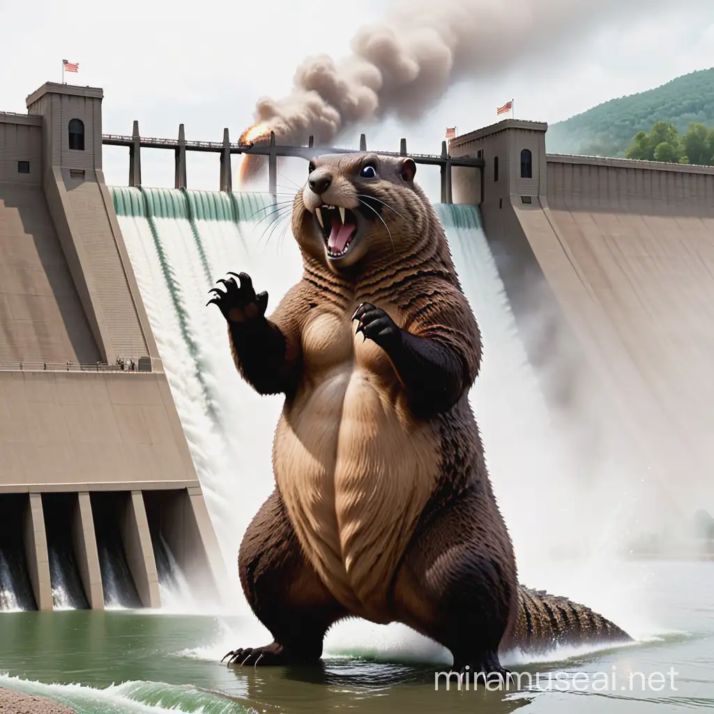 Groundhog Witnessing Godzillas Dam Destruction
