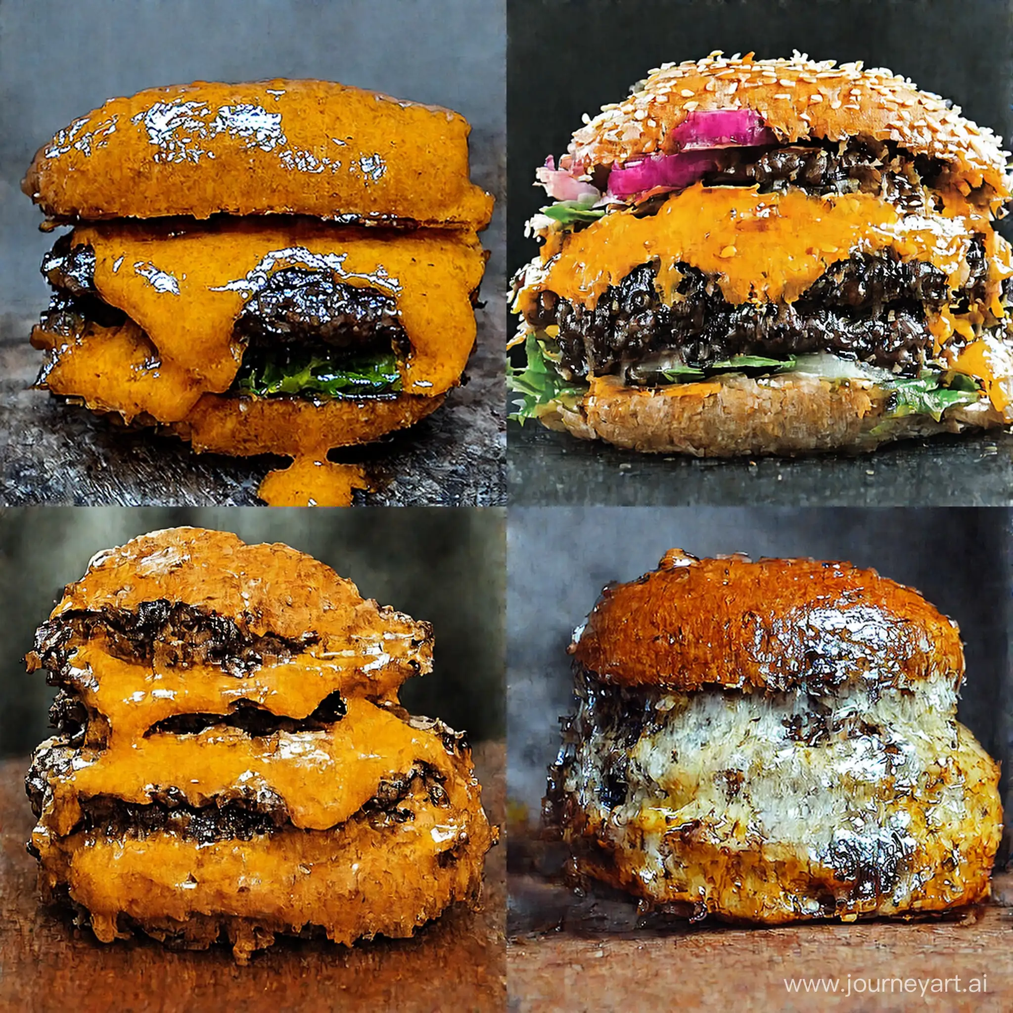 Delicious-Cheesy-Burger-Mouthwatering-Fast-Food-Photography