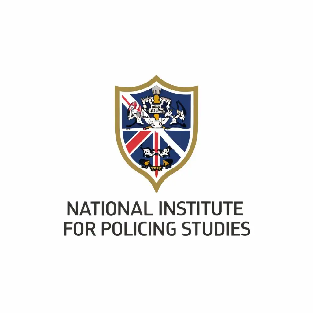 a logo design,with the text "National Institute for Policing Studies", main symbol:A UK police Emblem,complex,be used in Internet industry,clear background