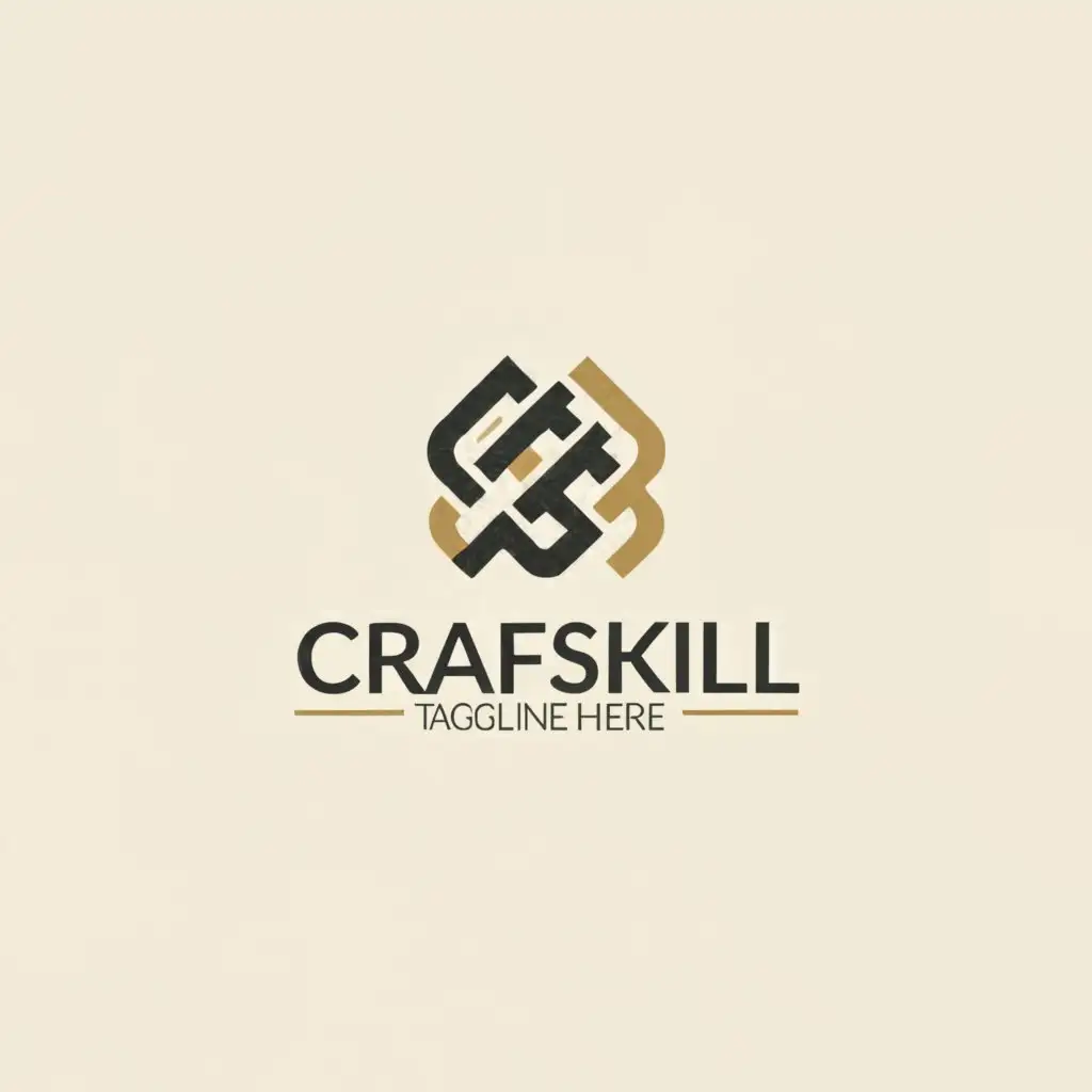a logo design,with the text "CRAFTSKILL", main symbol:CRAFT,Moderate,clear background