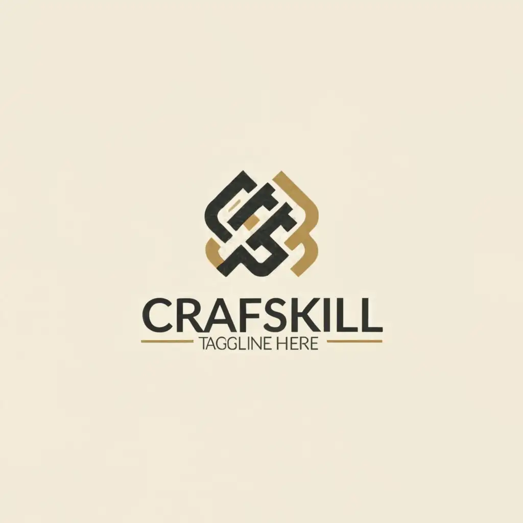 LOGO-Design-For-Craftskill-Bold-Craft-Symbol-on-a-Clear-Background