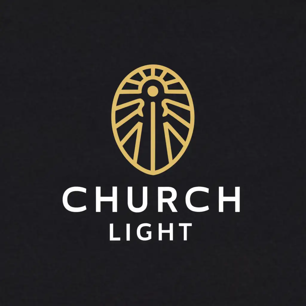 a logo design,with the text "Church of Light", main symbol:Jesus,Moderate,be used in Religious industry,clear background