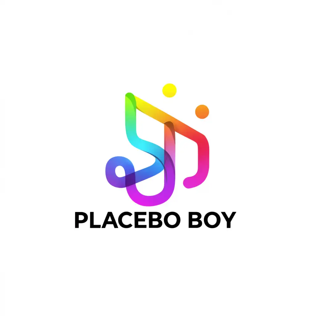 a logo design,with the text "Placebo Boy", main symbol:music,complex,clear background