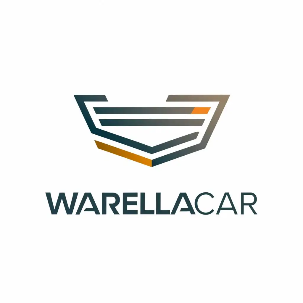 a logo design,with the text "WarellaCar", main symbol:Car,Moderate,be used in Automotive industry,clear background