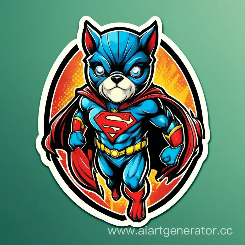 Modern-Superhero-Animal-Sticker-Dynamic-and-EyeCatching-Design