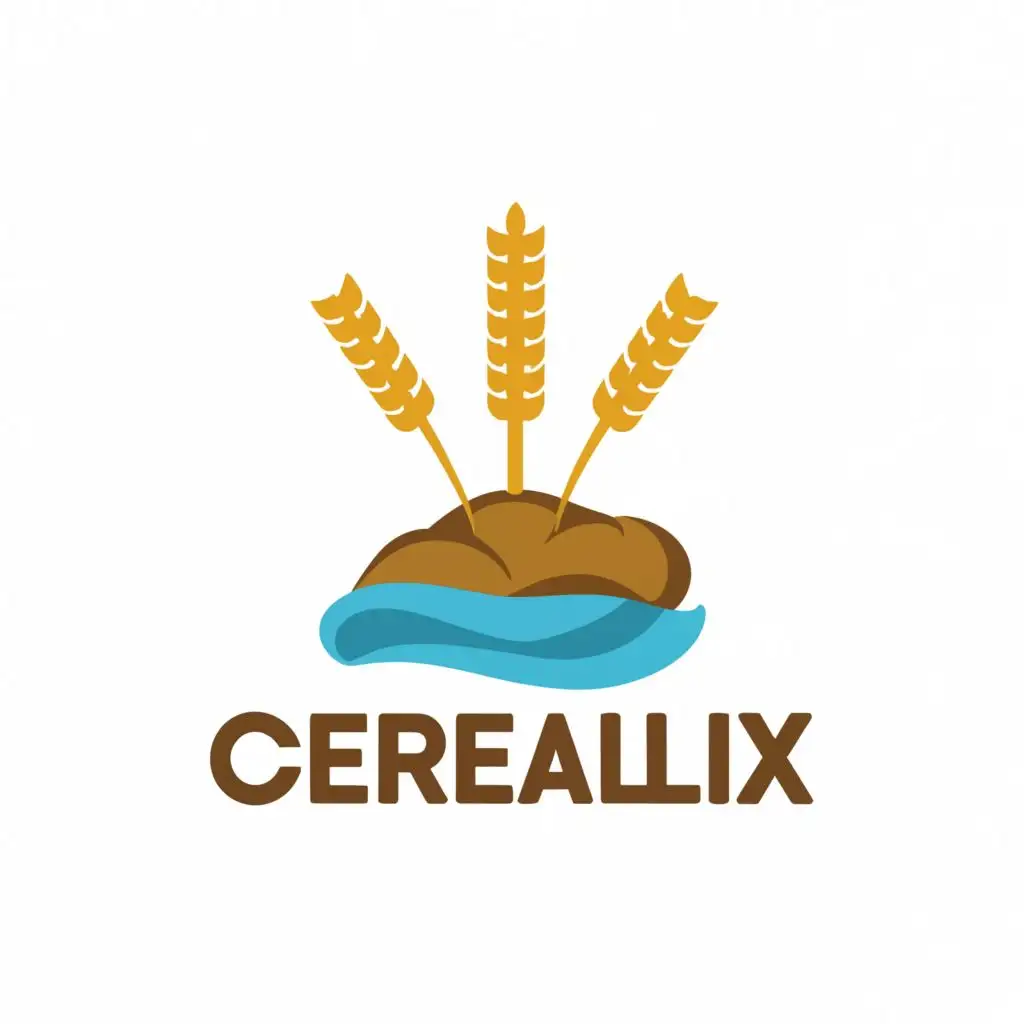 LOGO Design for Cereallix Islandinspired Logo with Three Wheat Spikes ...