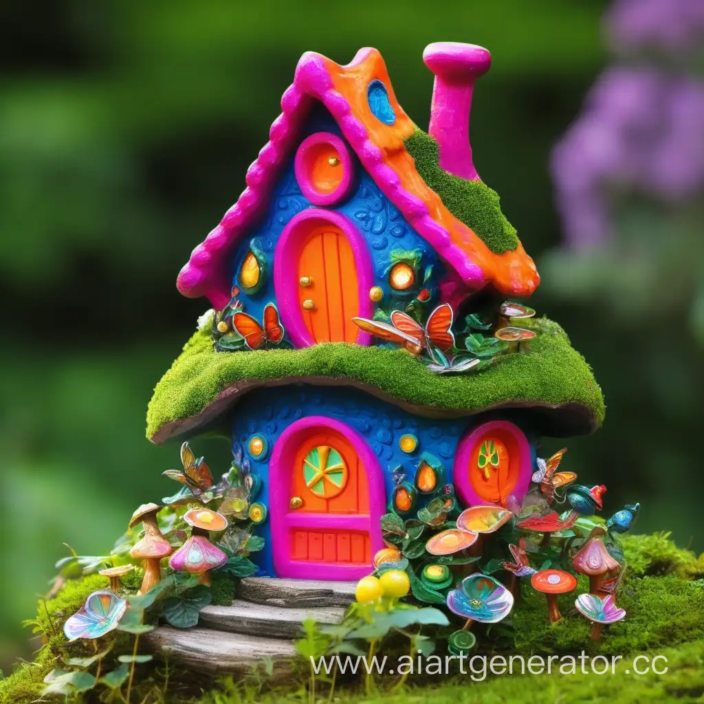 Enchanting-and-Colorful-Fairy-House-in-a-Whimsical-Forest-Setting