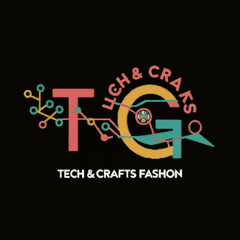 logo, TCF, with the text "tech & crafts fashion", typography