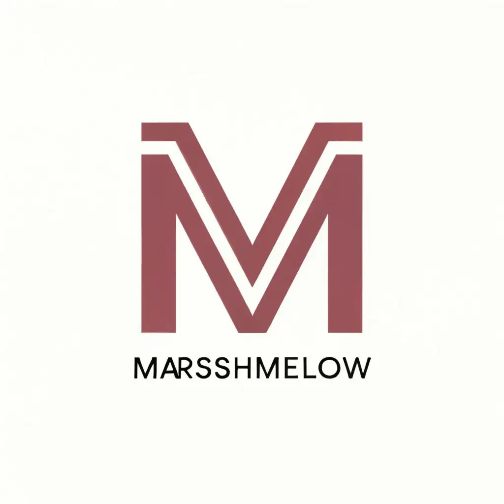 LOGO-Design-For-MarshMellow-Minimalist-M-Typography-in-Soft-Palette