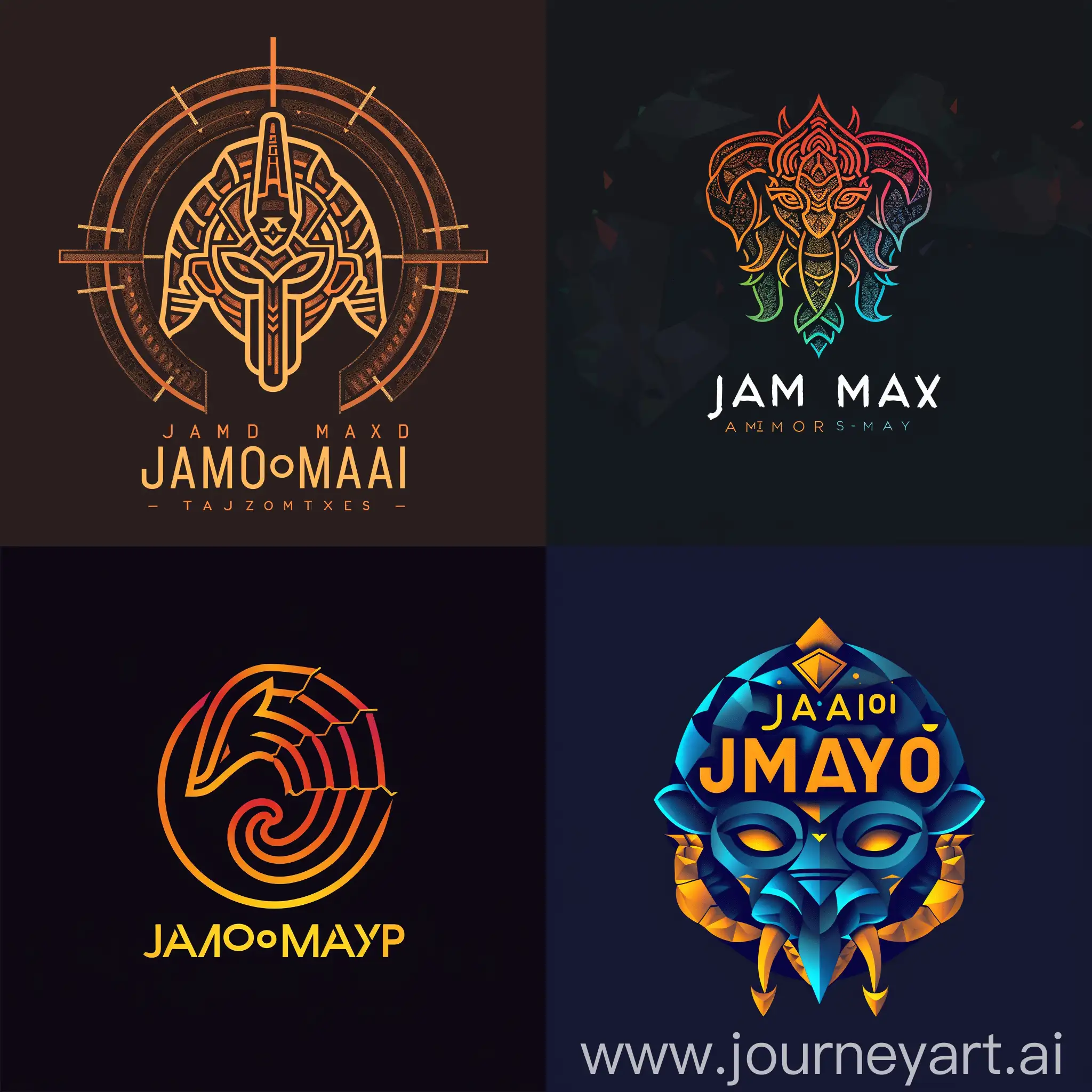Create a logo, for an AI Company named Jambo Maya