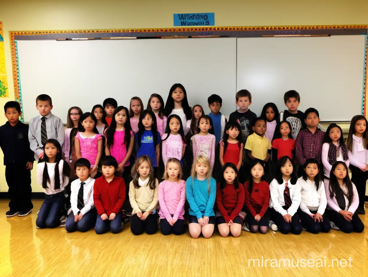Elementary Class Group Learning Science Experiment | MUSE AI