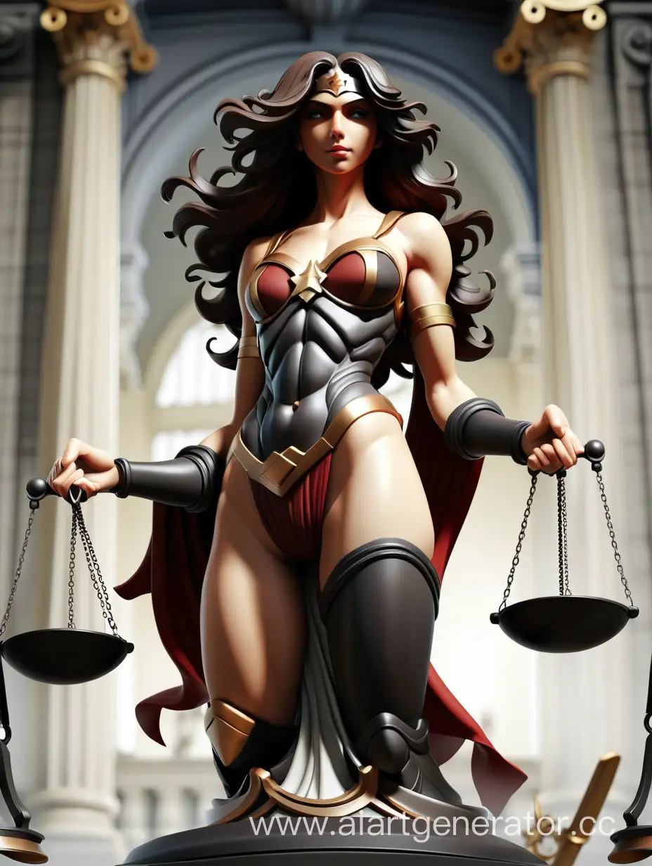 Symbolic-Representation-of-Justice-with-Scales-and-Gavel